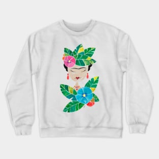 Flowers Frida Kahlo Crewneck Sweatshirt